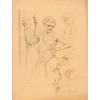 ROYER Henri-Paul - Dessin original "Femme élégante" 56x41cm