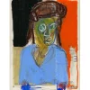 SAAM Jérôme - Dessin original au pastel sur papier "Le jour ou l'oiseau..." 30x23cm