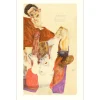 SCHIELE Egon - Lithographie "L'hôte rouge, 1911" 50x32cm