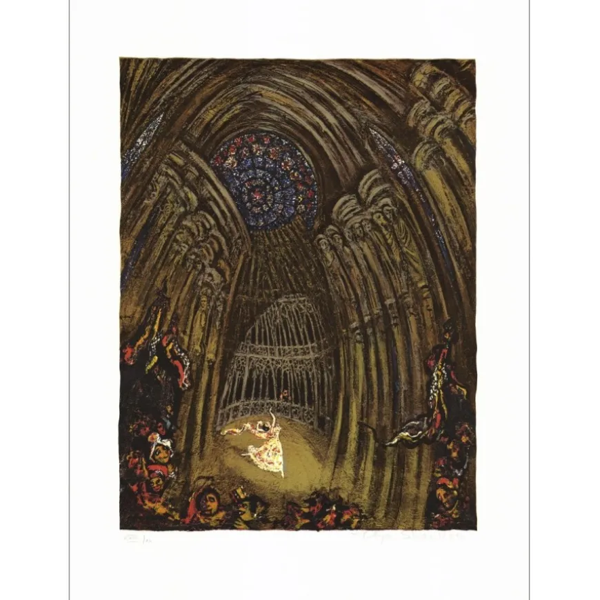 SHENKER Ilya - Sérigraphie "Ballet à Venise 06" 70x50cm - Numérotée et signée au crayon