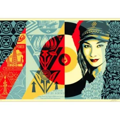 SHEPARD FAIREY (OBEY) - Sérigraphie "RAISE THE LEVEL" 61x91cm - 2019