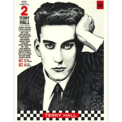 SHEPARD FAIREY (OBEY) - Sérigraphie "MUSACK Terry Hall Tribute" 61x46cm