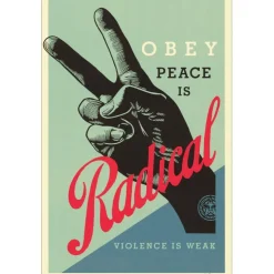 SHEPARD FAIREY (OBEY) - Sérigraphie "RADICAL PEACE" 91x61cm