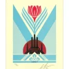 SHEPARD FAIREY (OBEY) - Sérigraphie "GREEN POWER FACTORY - LETTERPRESS " 33x25cm - 2023