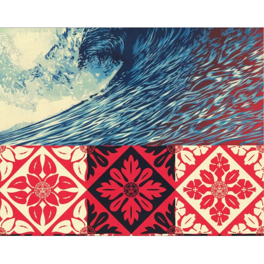 SHEPARD FAIREY (OBEY) - Sérigraphie "WAVE OF DISTRESS" 91x61cm
