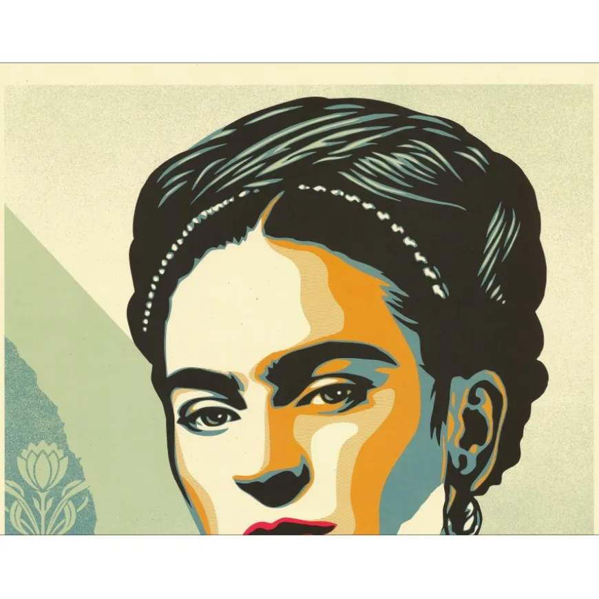 SHEPARD FAIREY (OBEY) - Sérigraphie "THE WOMAN WHO DEFEATED PAIN (FRIDA KAHLO) " 91x61cm