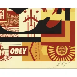 SHEPARD FAIREY (OBEY) - Sérigraphie "FACE COLLAGE 01" 61x45cm