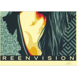 SHEPARD FAIREY (OBEY) - Sérigraphie "REENVISION" 91x61cm - 2022