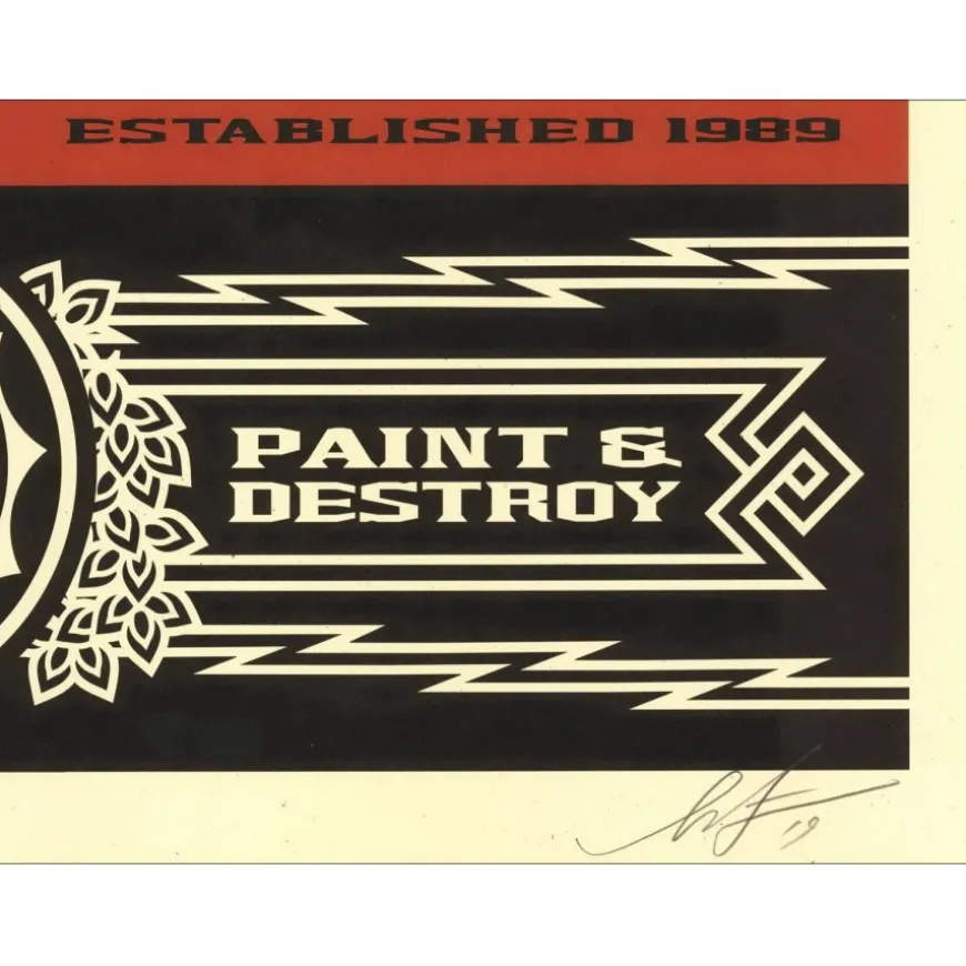 SHEPARD FAIREY (OBEY) - Sérigraphie "OBEY STAY UP GIRL" 91x61cm