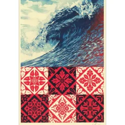 SHEPARD FAIREY (OBEY) - Sérigraphie "WAVE OF DISTRESS" 91x61cm