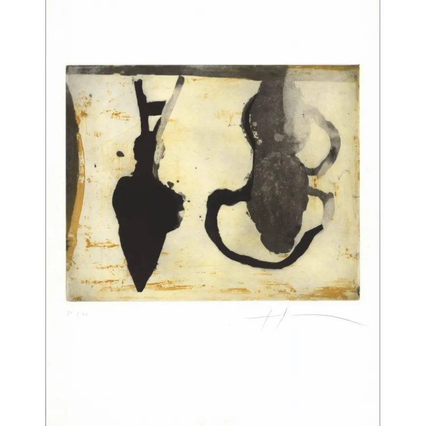 SOULIÉ Tony - Gravure originale et aquatinte " Totem III" 76x56m