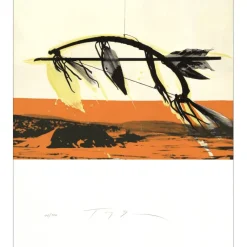 SOULIÉ Tony - Lithographie originale " Cherokee " 90x76cm