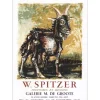 SPITZER Walter - Lithographie "Exposition Galerie M de Groote, Paris" 65x47cm - 1957