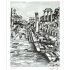 SPITZER Walter - Lithographie "Le Forum Romain" 32x25cm - 1971