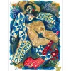TOBIASSE Théo - Lithographie originale "Colombine et Pantalone" 76x56cm - 1990