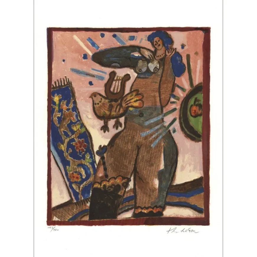 TOBIASSE Théo - Lithographie originale "Cantique des cantiques 06" 51x35cm