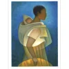 TOFFOLI Louis - Lithographie originale "Maternité Noire" 76x56cm - 1991