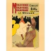 TOULOUSE-LAUTREC Henri - Lithographie "Moulin Rouge La Goulue" 76x54cm