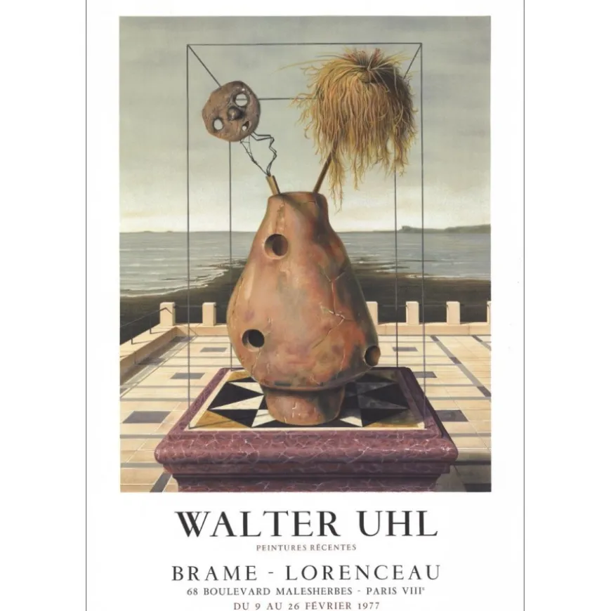 UHL Walter - Lithographie "Exposition Galerie Brame Laurenceau, Paris" 77x53cm - 1977