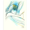 VALADIÉ Jean-Baptiste - Lithographie originale rehaussée "Impatience Rehaussée 3" 30x22cm