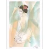VALADIÉ Jean-Baptiste - Lithographie originale "Ève asiatique" 55x39cm