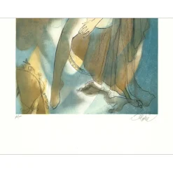 VALADIÉ Jean-Baptiste - Lithographie originale "La religieuse" - 74x52cm - 1976