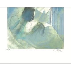 VALADIÉ Jean-Baptiste - Lithographie originale "L'orage" - 74x52cm - 1976