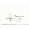 VENET Bernar - Sérigraphie "Figure 6, Formule tétraédrique du METHANE" 60x84cm - 1966