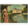 VERNET-BONFORT Robert - Lithographie originale "Château d'Azay le rideau" 54x75cm - Ex 1/250