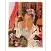 VERNET-BONFORT Robert - Lithographie originale "Femme à la toilette" 75x52cm