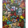 VERSCHAERE Fabien - Acrylique sur toile "Devil" 71x55cm - 2020