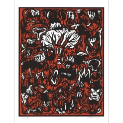 VERSCHAERE Fabien - Lithographie originale "New fairy tales" 76x56cm - 2018