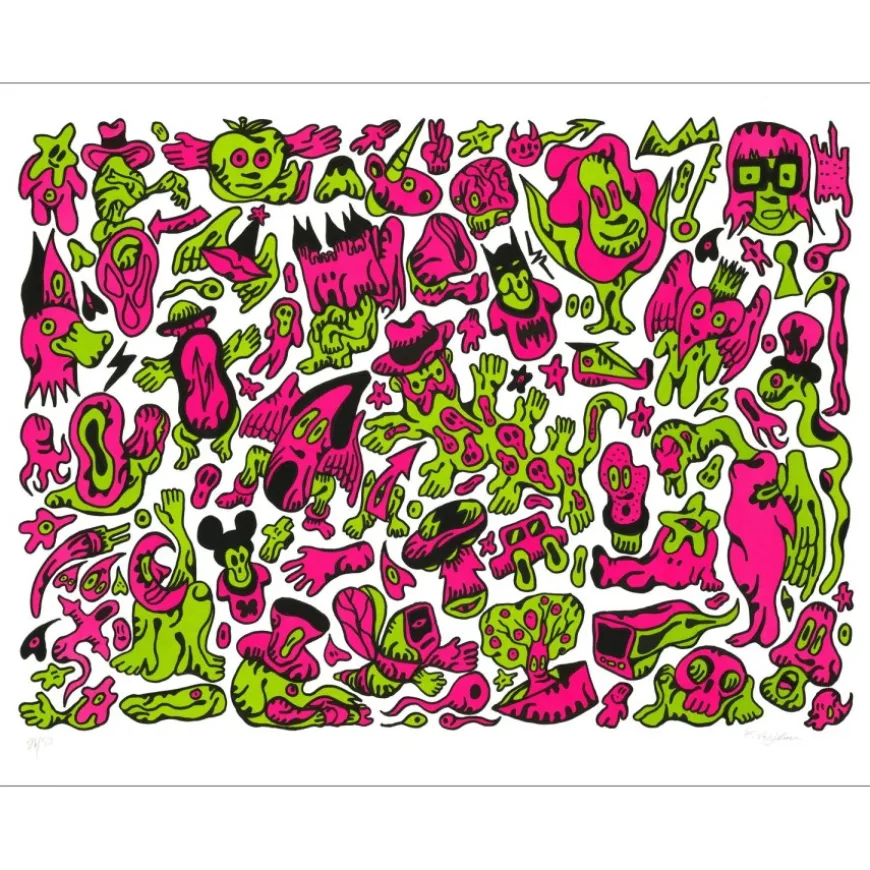 VERSCHAERE Fabien - Lithographie "Magic Inventory" 65x83cm - 2022