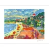 VIEILLEVIE Gérard - Lithographie originale "La promenade des Anglais à Nice" 56x76cm