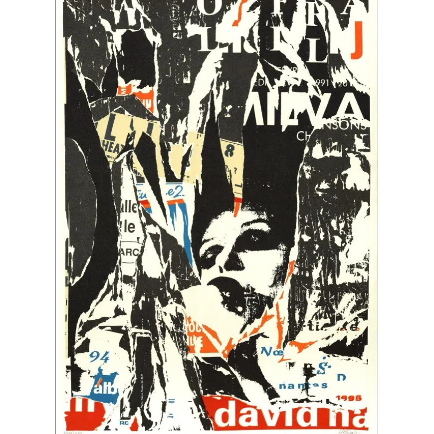 VILLEGLÉ Jacques - Lithographie originale "Opéra" 63x45cm - 1994