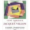VILLON Jacques - Lithographie "Exposition, Galerie Charpentier, Paris" 65x51cm - 1961