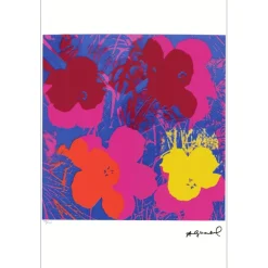 WARHOL Andy - Sérigraphie "Flowers" 57x39cm - 1995