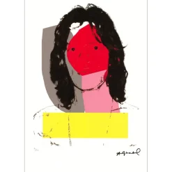 WARHOL Andy - Sérigraphie "Mick Jagger II" 57x39cm - 1995