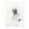 WEISBUCH Claude - Gravure originale "Portrait de B" 76x56cm - 1973