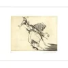 WEISBUCH Claude - Gravure originale "Le cavalier (Le Casque)" 50x66cm - 1985
