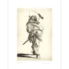 WEISBUCH Claude - Gravure originale "Hommage à Jacques CALLOT III" 45x32cm - 2012
