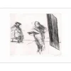WEISBUCH Claude - Gravure originale "Le portrait terminé" 57x76cm - 1973