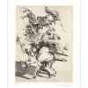 WEISBUCH Claude - Gravure originale "Le Cavalier et la Mort" 66x50cm
