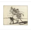 WEISBUCH Claude - Gravure originale "Le dragon" 38x57cm