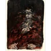 WEISBUCH Claude - Lithographie originale "Personnage" 75x54cm - 1970