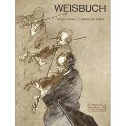 WEISBUCH Claude - Lithographie "Exposition Vision nouvelle, Los Angeles" 76x54cm